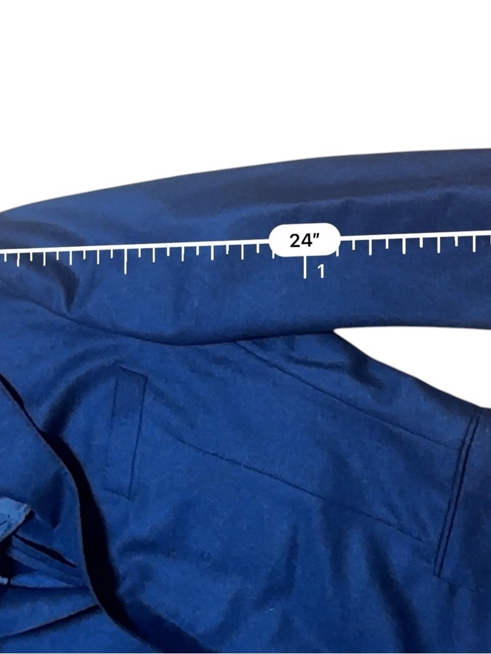 Samuelsohn Sport Coat Mens 44R Blue Super 100s Wool 2 Button Notch Lapel - Picture 11 of 12